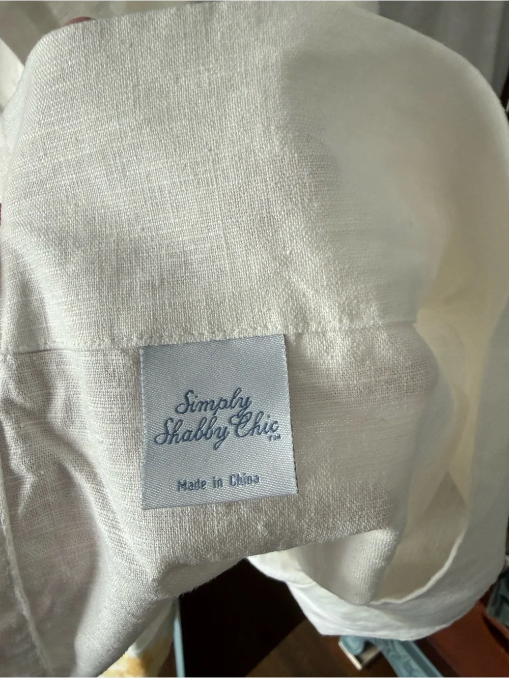 Simply shabby chic curtains (2 panels)